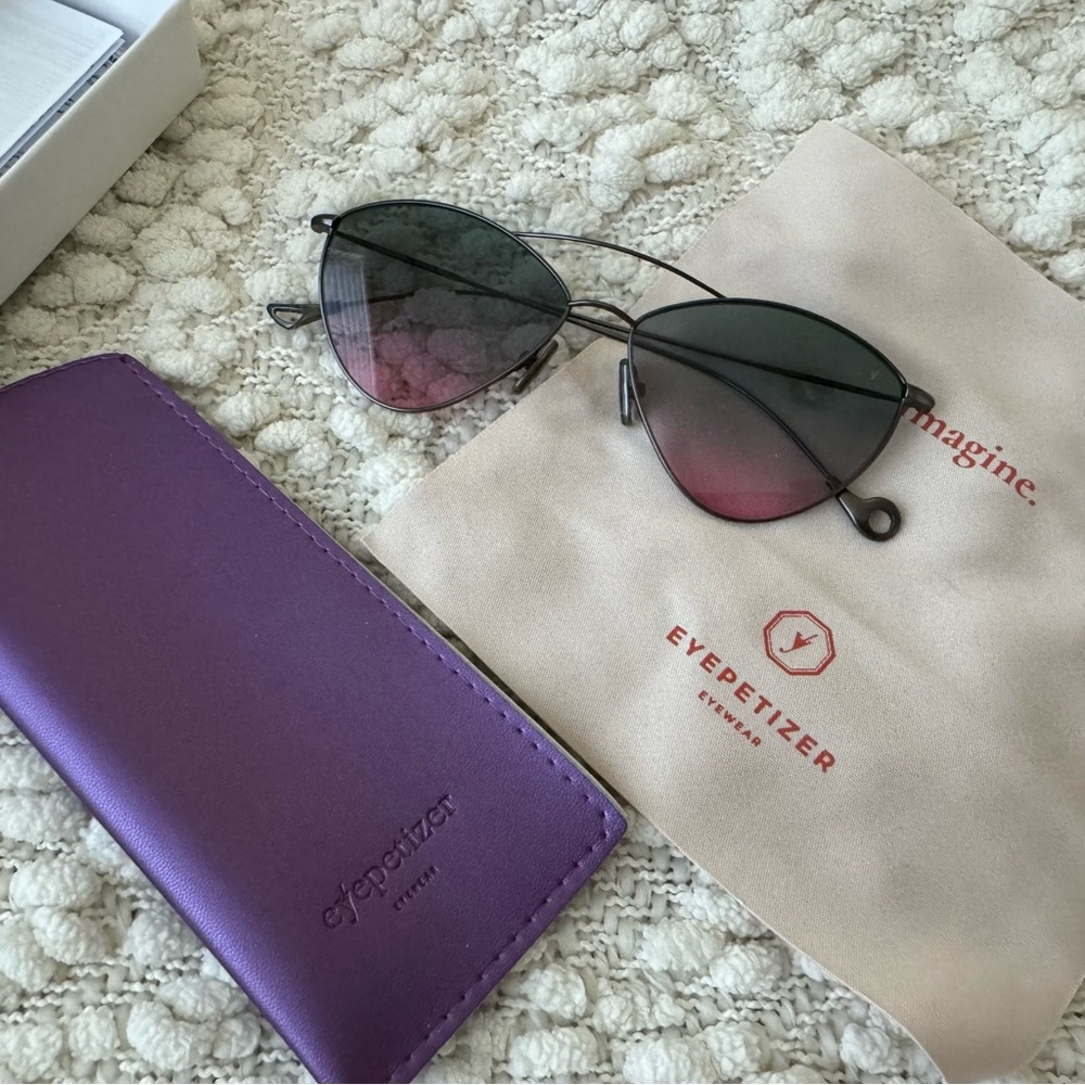 Eyepetizer Ambre C.3-20 lightweight metal frame sunglasses with ombre lenses